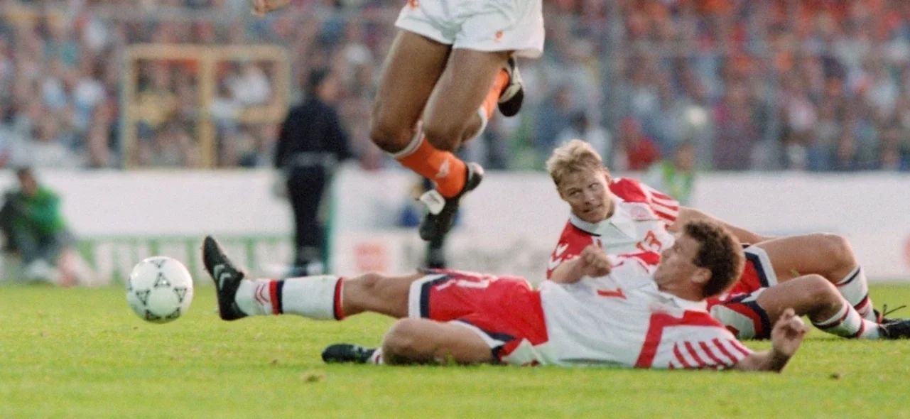 Larsen en 1992 ante Países Bajos / Foto AFP
