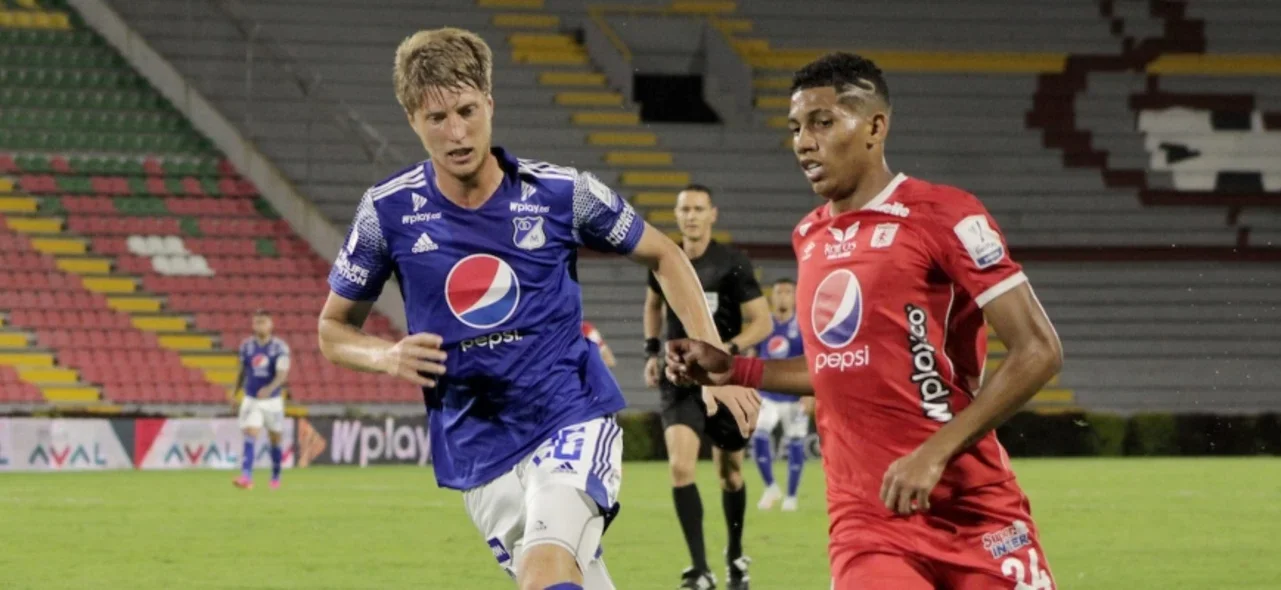 Andrés Llinás, defensor de Millonarios. / Foto: VizzorImage - Juan Torres