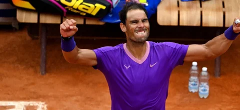 Nadal clasificó a semifinales en Roma / AFP