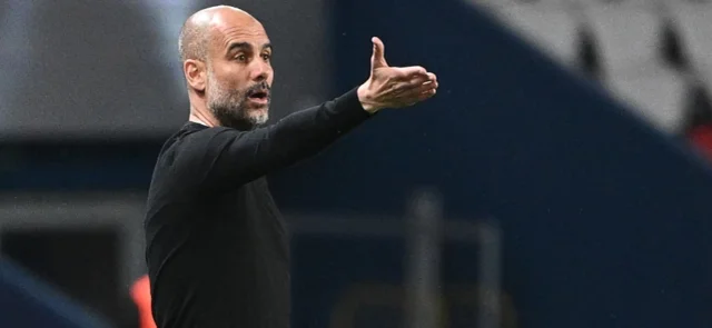 Pep Guardiola, técnico de Manchester City / AFP