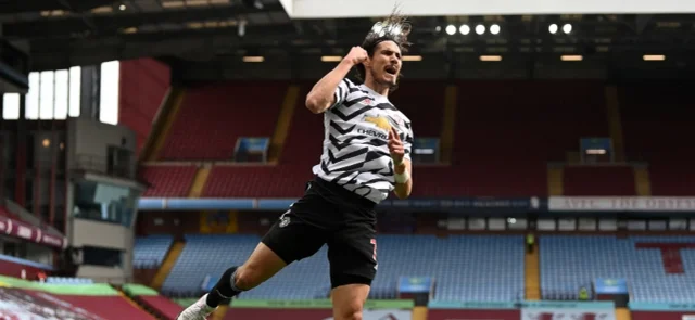 Edinson Cavani selló la victoria / AFP