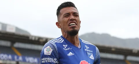 Fernando Uribe marcó doblete. / Foto: VizzorImage - Felipe Caicedo