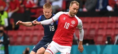 El partido Dinamarca vs. Finlandia fue suspendido. / Foto: AFP