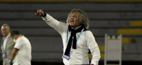 Habla Alberto Gamero, técnico de Millonarios / Foto: VizzorImage / Juan Torres