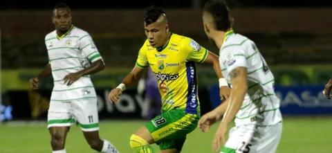 Huila y Quindío en la final ida del Torneo BetPlay Dimayor / Foto: VizzorImage / Sergio Reye