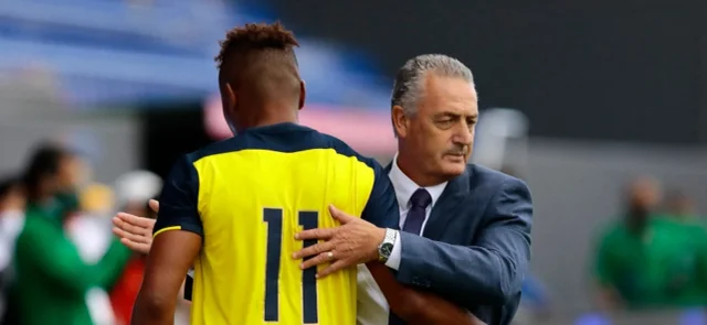 Alfaro tras la derrota ante Brasil / Foto AFP