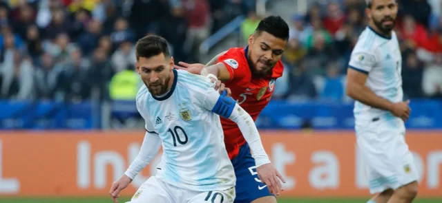 Argentina vs. Chile en Copa América / Foto AFP