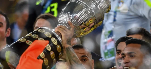 Brasil celebrando la Copa América / Foto AFP