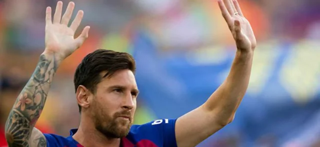 Messi celebra el único gol de Barcelona frente a Levante / Foto AFP