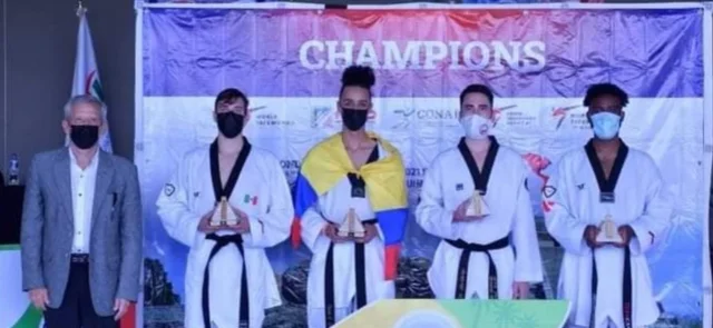 David Paz, medalla de oro en los Panamericanos de Taekwondo. / Foto: Cortesía