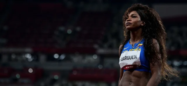 Caterine Ibargüen, atleta colombiana/ AFP