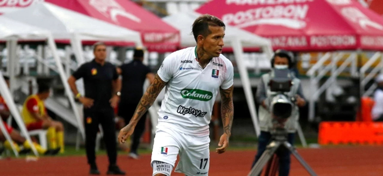 Dayro Moreno, delantero colombiano. / Foto: VizzorImage - John Jairo Bonilla