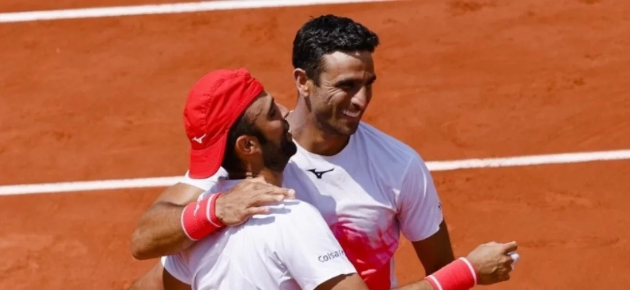 Juan Sebastián Cabal y Robert Farah, tenistas colombianos/ AFP