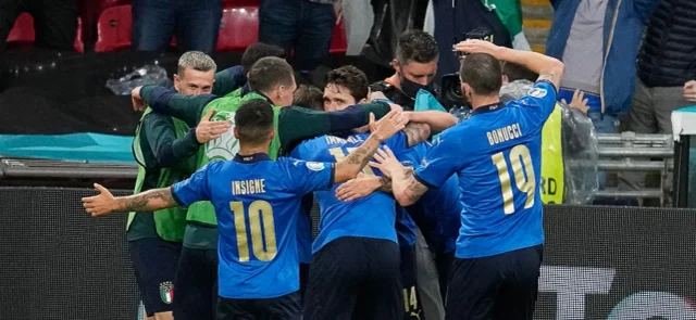 Italia celebra la clasificación a la final de la Eurocopa / Foto AFP