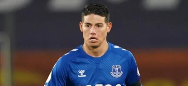 James Rodríguez, jugador colombiano de Everton/ AFP