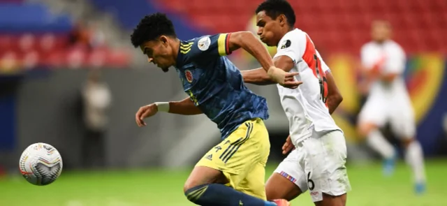 Luis Díaz, figura de Colombia ante Perú - AFP