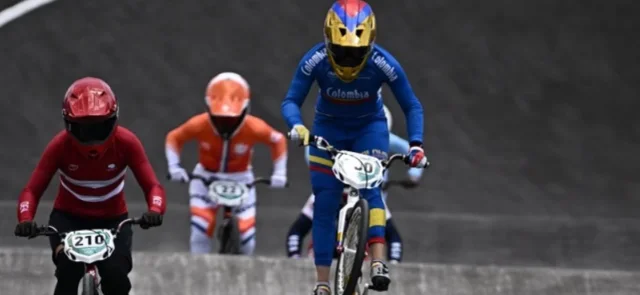 Mariana Pajón, bicicrosista colombiana/ AFP