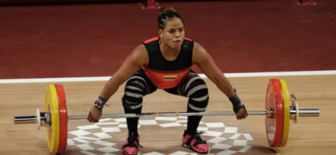 Mercedes Pérez, pesista colombiana. / Foto: COC