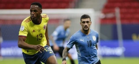 Yerry Mina, defensa de la selección Colombia / Foto: AFP