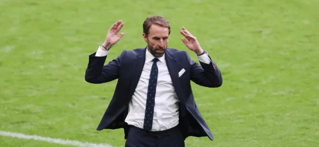 Southgate en juego ante Alemania / Foto AFP