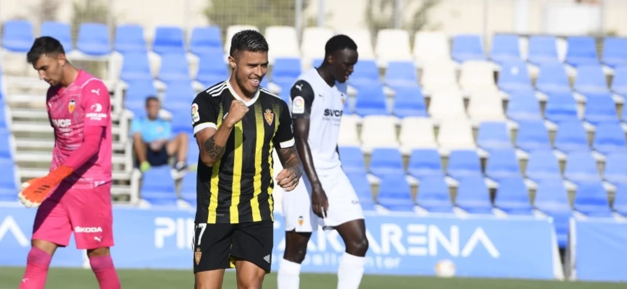 Juan José Narváez marcó en el triunfo de Real Zaragoza. / Foto: Real Zaragoza