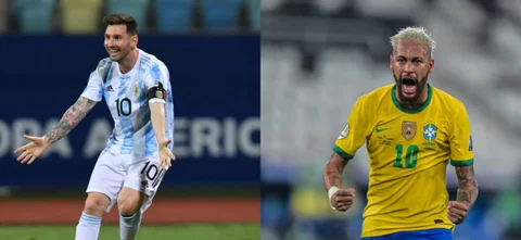 Messi y Neymar, protagonistas en la final de la Copa América / Fotos AFP