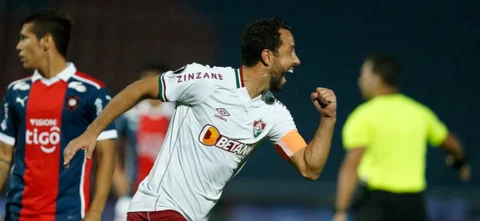 Fluminense celebra el triunfo sobre Cerro Porteño / Foto AFP