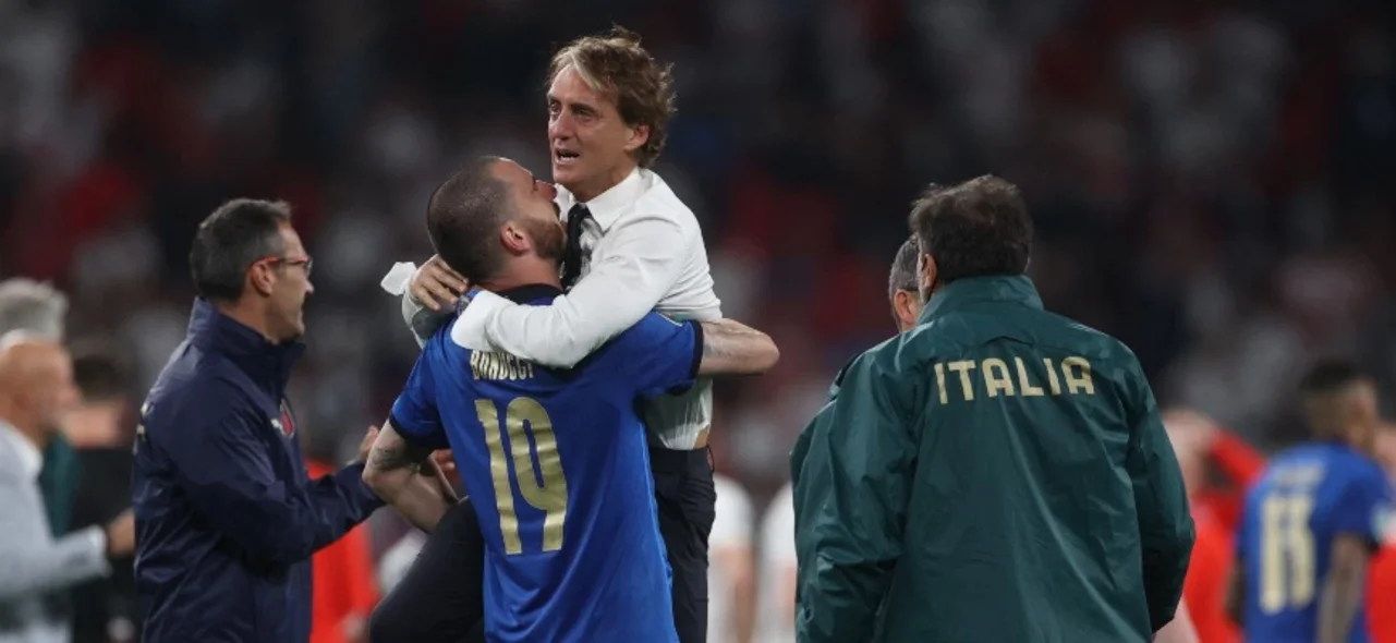 Mancini sobre el título con Italia / Foto AFP