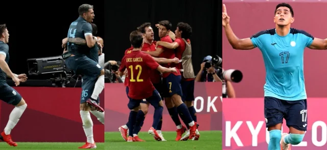 Argentina, España y Honduras celebraron / Fotos AFP