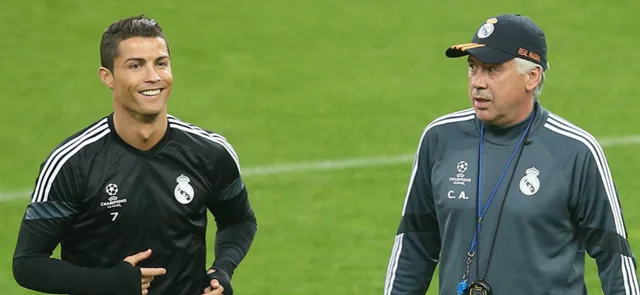 Ancelotti negó la posibilidad del fichaje de Cristiano. / Foto: AFP