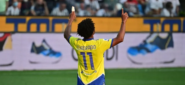 Juan Cuadrado marcó en el empate de Juventus. / Foto: AFP