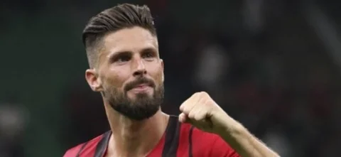 Olivier Giroud, goleador de Milán/ AFP