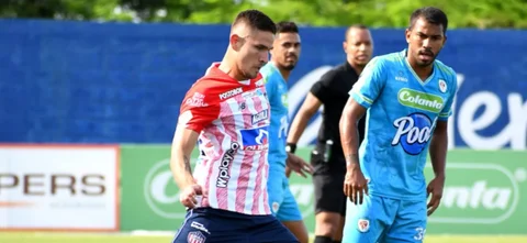 Junior empató en su visita a Jaguares. / Foto: VizzorImage - Andrés López