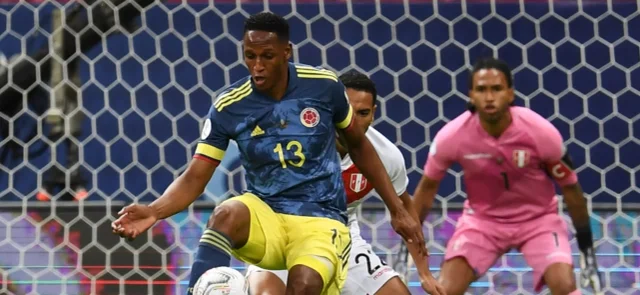 Yerry Mina, desconvocado para la fecha triple de Eliminatorias. / Foto: AFP
