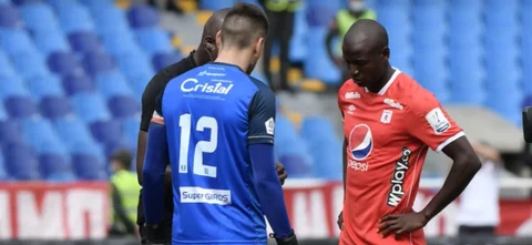 Gerardo Ortiz, arquero de Once Caldas. / Foto: VizzorImage - Gabriel Aponte