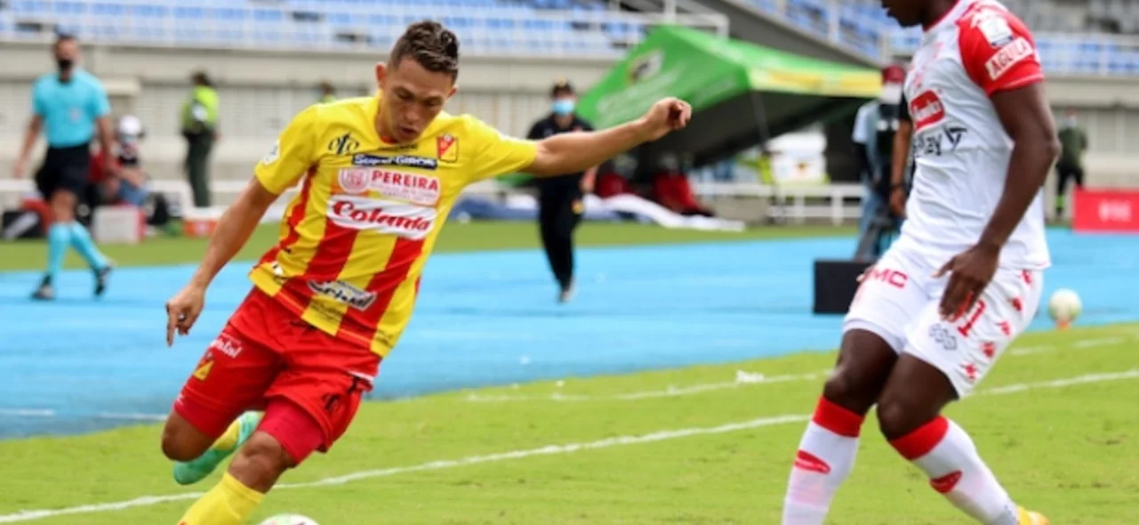 Pereira empató 1-1 con Santa Fe. / Foto: VizzorImage - Pablo Bohórquez
