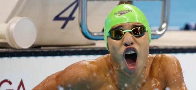 Carlos Serrano, nadador colombiano/ AFP