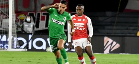 Santa Fe y Nacional cierran la fecha 3 de la Liga BetPlay. / Foto: VizzorImage - Luis Ramírez