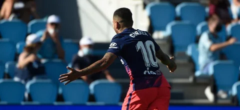 Atlético de Madrid celebra el triunfo sobre Celta / Foto AFP