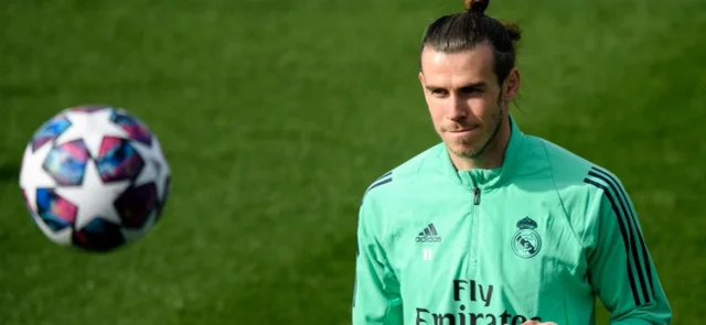 Bale en entreno con Real Madrid / Foto AFP