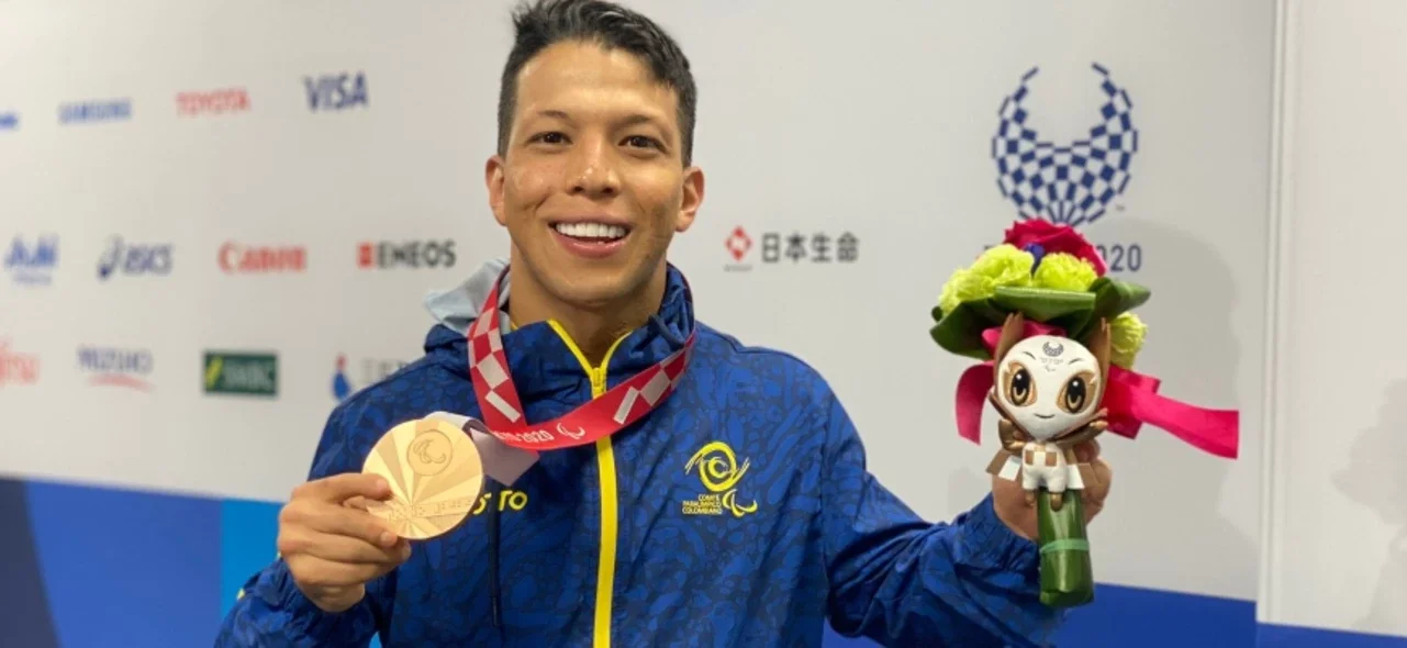 Nelson Crispín ganó su tercera medalla en los Paralímpicos. / Foto: CPC