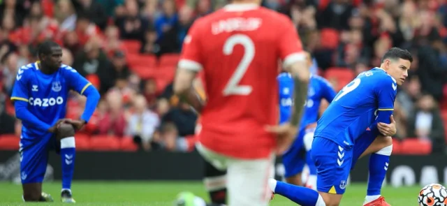 James en juego ante Manchester Unidet / Foto AFP