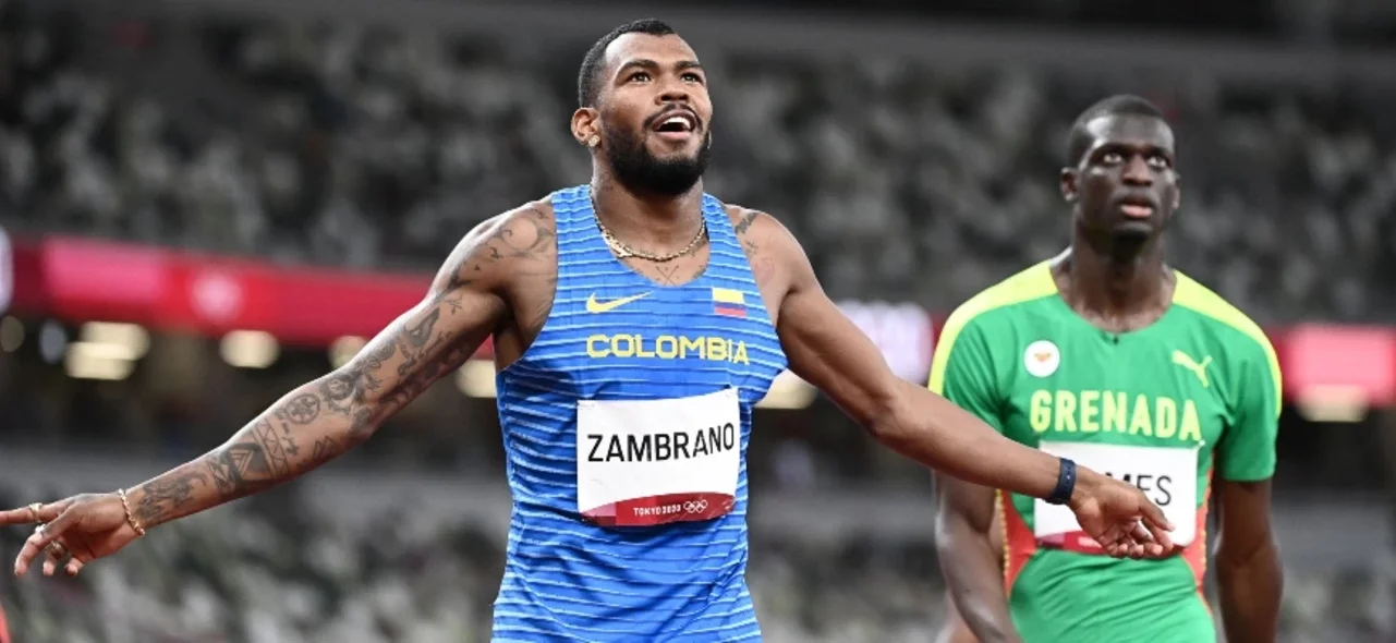 Anthony Zambrano, a la final de los 400m / AFP