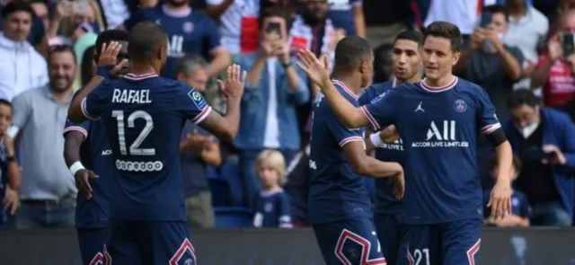 Celebración de Ander Herrera/ AFP