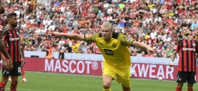 Erling Haaland, goleador de Borussia Dortmund/ AFP