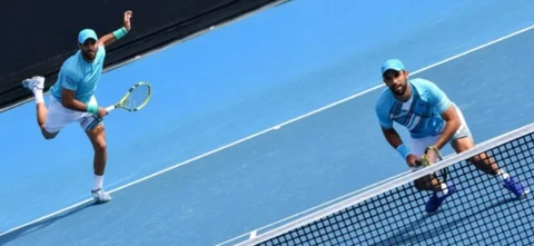 Cabal y Farah, tenistas colombianos/ AFP