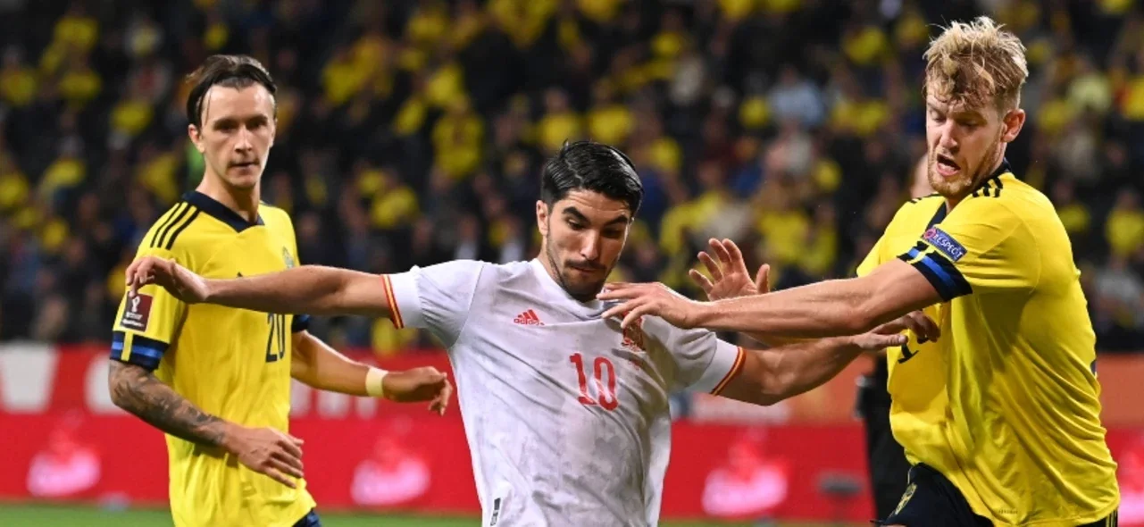 Suecia 2-1 España / Foto AFP