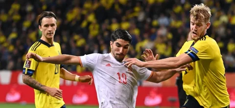 Suecia 2-1 España / Foto AFP