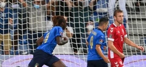 Moise Kean, figura de Italia/ AFP