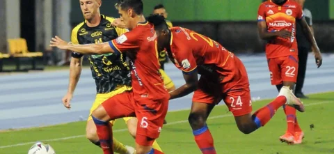 Pasto se clasificó a los cuartos de final de la Copa BetPlay tras vencer 2-3 a Alianza Petrolera. Foto: VizzorImage / Jose David Martinez